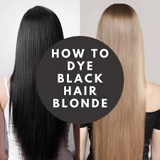 how to dye black hair blonde bellatory