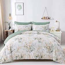 Botanical Comforter Set Queen 7 Pieces