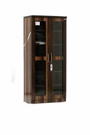 Mdf Wooden Bookcase With Glass Door