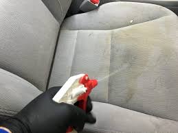 remove a coffee stain from a car seat