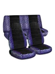 print and black car seat covers