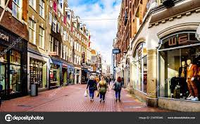 Amsterdam Noord Holland Netherlands Oct 2018 Kalverstraat Famous Shopping  Street – Stock Editorial Photo © harrybeugelink@gmail.com #234783346