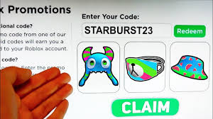 roblox promo codes all free robux items