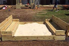 Build A Diy Sandbox With Folding Lid