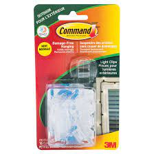 Command Clear Exterior Light Clips And