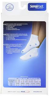 Jobst Sensifoot Mini Crew Closed Toe Socks White Medium