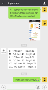 General Topstoney Si 535c2 Turtleneck Sweater Size Chart