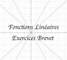 Exercices corrigés sur les fonctions linéaires 3ème – Examen Malin