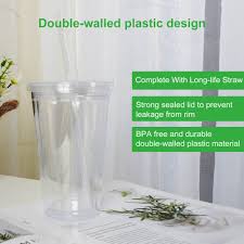 500ml Double Walled Plastic Cup With