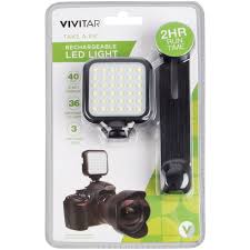 Vivitar Hot Shoe Rechargeable Led Video Light For Cameras