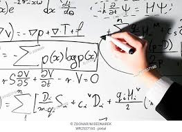 Man Writing Complex Math Formulas On