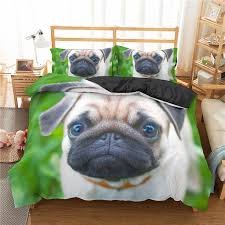 3d Pug Dog Bedding Set Duvet Cover