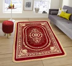 red polyester designer carpet design