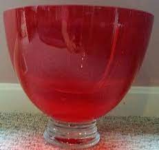 Glass Bowl Glass Red Glass