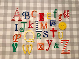 Painted Wooden Letters Abc Wall