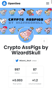 Crypto Ass Pigs! Now live on OpenSea : r/NFT