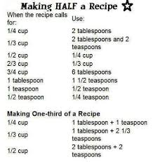 News You Can Use Making Half A Recipe The Bear Of Real