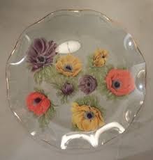 Vintage Collector Glass Plate Hand