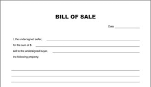 Bill Of Sale Blank Form Under Fontanacountryinn Com