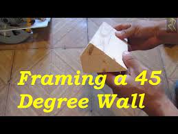 how to frame a 45 degree wall you