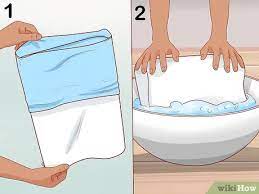 Place 2 pillows in washer to balance. 3 Ways To Clean A Memory Foam Pillow Wikihow