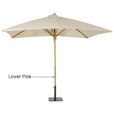 Replacement Teak Umbrella Lower Pole