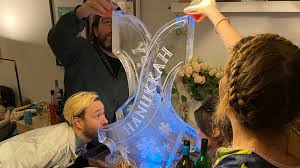 ice luges are the latest party novelty