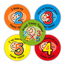 sticker 2 5 times tables variety sheet