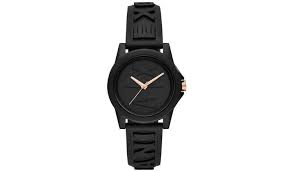 Buy popular armani exchange watches. Buy Armani Exchange Ladies Black Silicone Strap Watch Womens Watches Argos
