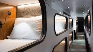 bus with sleep pods replace airplanes