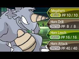 Horn attack is a normal type charged move that deals 40 damage and costs 33 energy in pokemon go. Full Pokemon Horn Moves Team Youtube