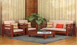 wooden sofa set for living room