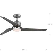 brushed nickel transitional ceiling fan