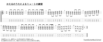 ギターワンポイント講座『かえるのうたによるリズムトレーニング』 - 秋葉原・岩本町のギター教室 -TsuneGuitarMusicSchool