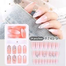 acrylic gel nails pink shade