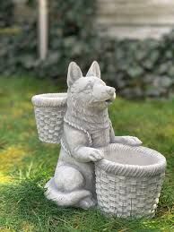 German Shepherd Statue Engraved Dog
