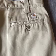 rugged cotton twill work khaki pants