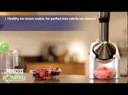 About 200 calories, 17g protein for the strawberry version! Princess Yonanas 282700 Youtube