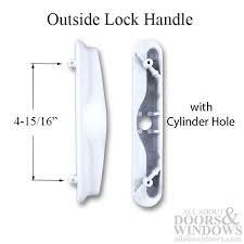 Outside Lock Handle With Cylinder Hole