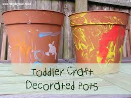 Craft Decorated Pots For Sunflowers