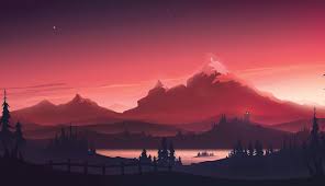 1336x768 resolution cool red mountains