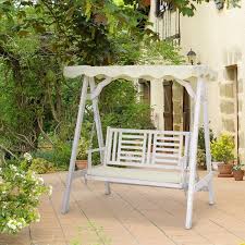 Outsunny 2 Seater Porch Swing W Stand