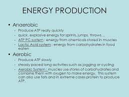 You need to understand the role of the aerobic energy system in energy production for exercise and. Intro To Energy Systems 4 Major Steps To Produce Energy Step 1 Breakdown A Fuel Step 2 Produce Atp Via Energy Systems Step 3 Breakdown Atp To Release Ppt Download