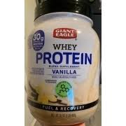 giant eagle whey protein vanilla