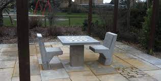 Outdoor Chess Tables Concrete Sports