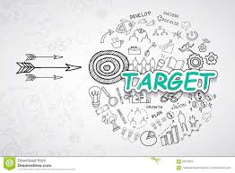 Target Text With Creative Drawing Charts And Graphs