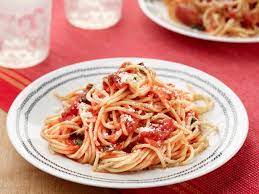 simple spaghetti with tomato sauce