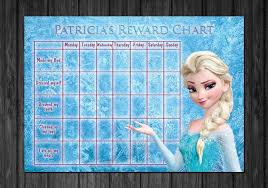 Disney Frozen Kids Rewards Chart Chart For Toilet Training