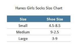 Amazon Com Hanes Girls Ankle Socks 6 Pack 630 6 White L