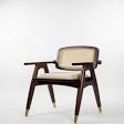 Handcrafted Solid Wood Cane Back Armchair with Cushion by product image